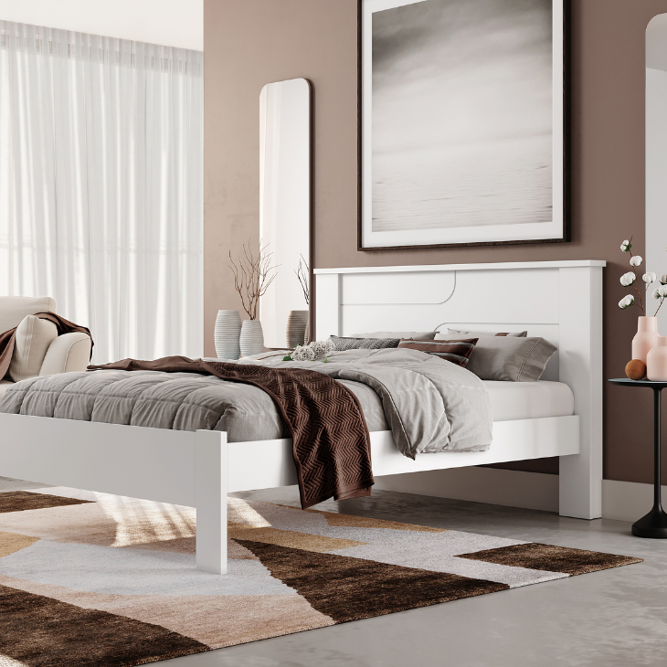 Cama Pérola Casal Branca