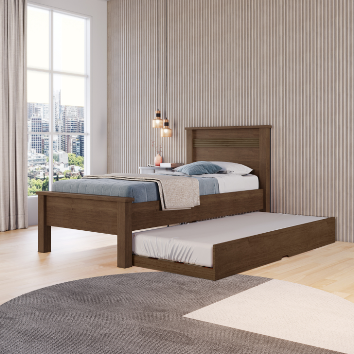 Cama Barcelona Solteiro Cacau