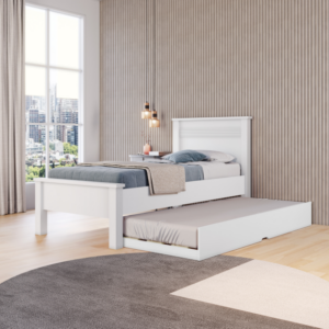 Cama Barcelona Solteiro Branco